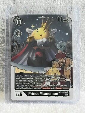 5/$20 Mint PrinceMamemon Digimon Card BT13-074 U by Bandai!!